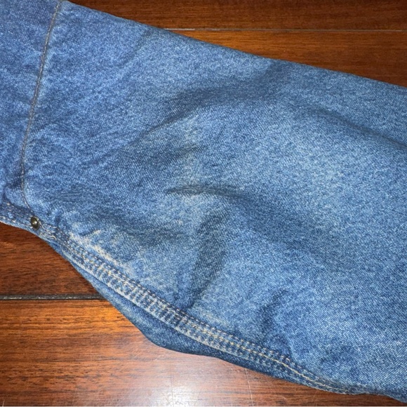 Vtg 90s Carhartt C59 DST Denim Blanket Lined Chore Coat 2XL USA Jacket - Picture 6 of 10